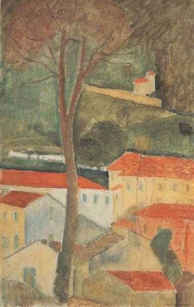 Paysage a Cag (mk38), Amedeo Modigliani